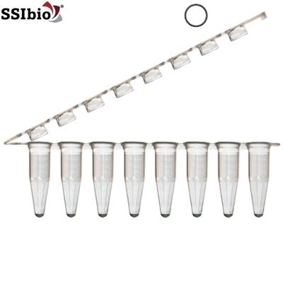 Tube Test - Conical - SSIbio - Z Strip - 0.2 ml - Clear White - 3235-40