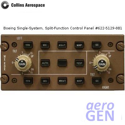 Control Panel - System Weather Radar - Collins Aerospace - WCP-701 - 622-5129-197