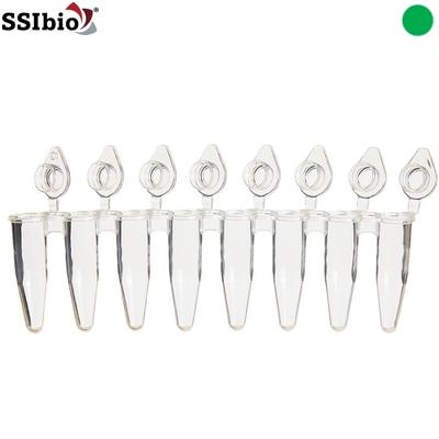 Tube Test - Conical - SSIbio - I Strip - 0.2 ml - Clear Green - 3247-02