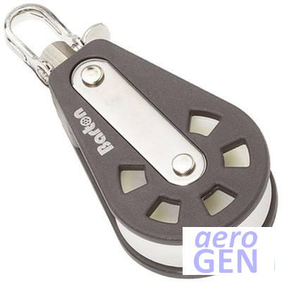 Block - Spinnaker Lead Deck Single Plain - Barton - Variloc - 4180