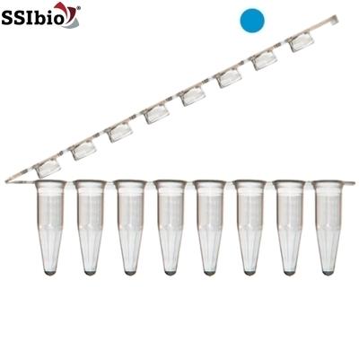 Tube Test - Conical - SSIbio - Z Strip - 0.2 ml - Clear Blue - 3235-01