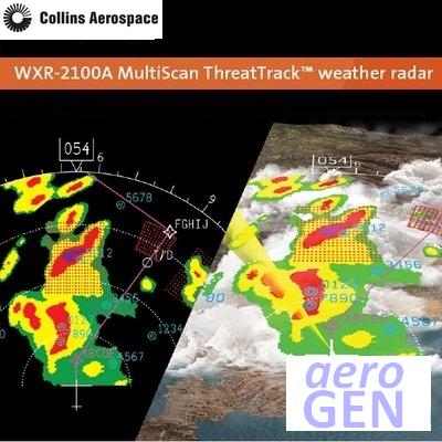 Weather Radar System - Collins Aerospace - MultiScan ThreatTrack™ - WXR-2100-SINGLE