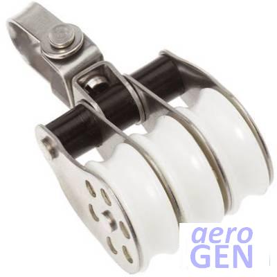 Block - Triple Plain - Barton - Stainless - 95332