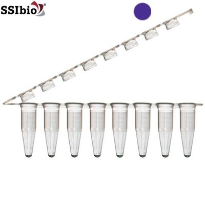 Tube Test - Conical - SSIbio - Z Strip - 0.2 ml - Clear Violet - 3235-05