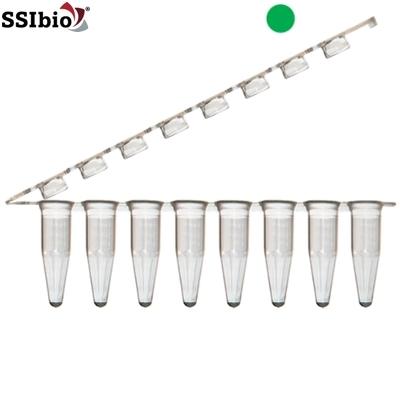 Tube Test - Conical - SSIbio - Z Strip - 0.2 ml - Clear Green - 3235-02