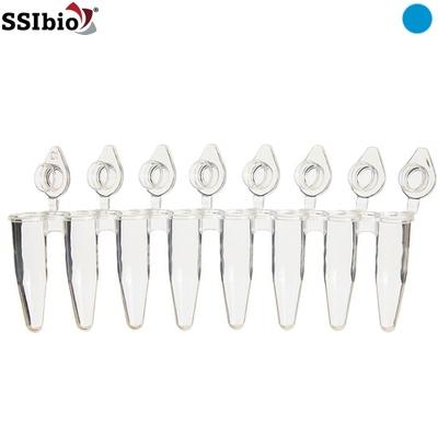 Tube Test - Conical - SSIbio - I Strip - 0.2 ml - Clear Blue - 3247-01