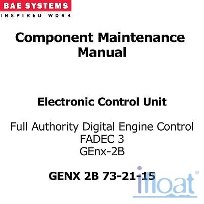 Component Maintenance Manual - BAE Systems - FADEC-3 GEnx-2B - GENX-2B-73-23-15