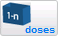 Number of doses per container of product